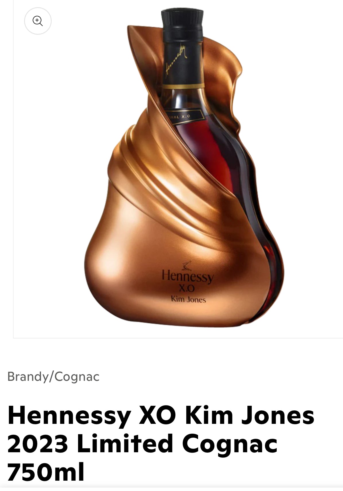 Hennessy XO Kim Jones  Limited Cognac 750ml