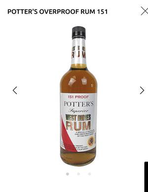 Potter's Overproof Rum 151