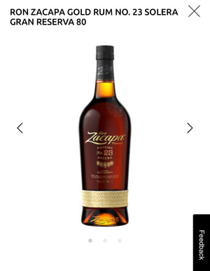 Ron Zacapa Gold Rum No. 23 Solera Gran Reserva 80 1L