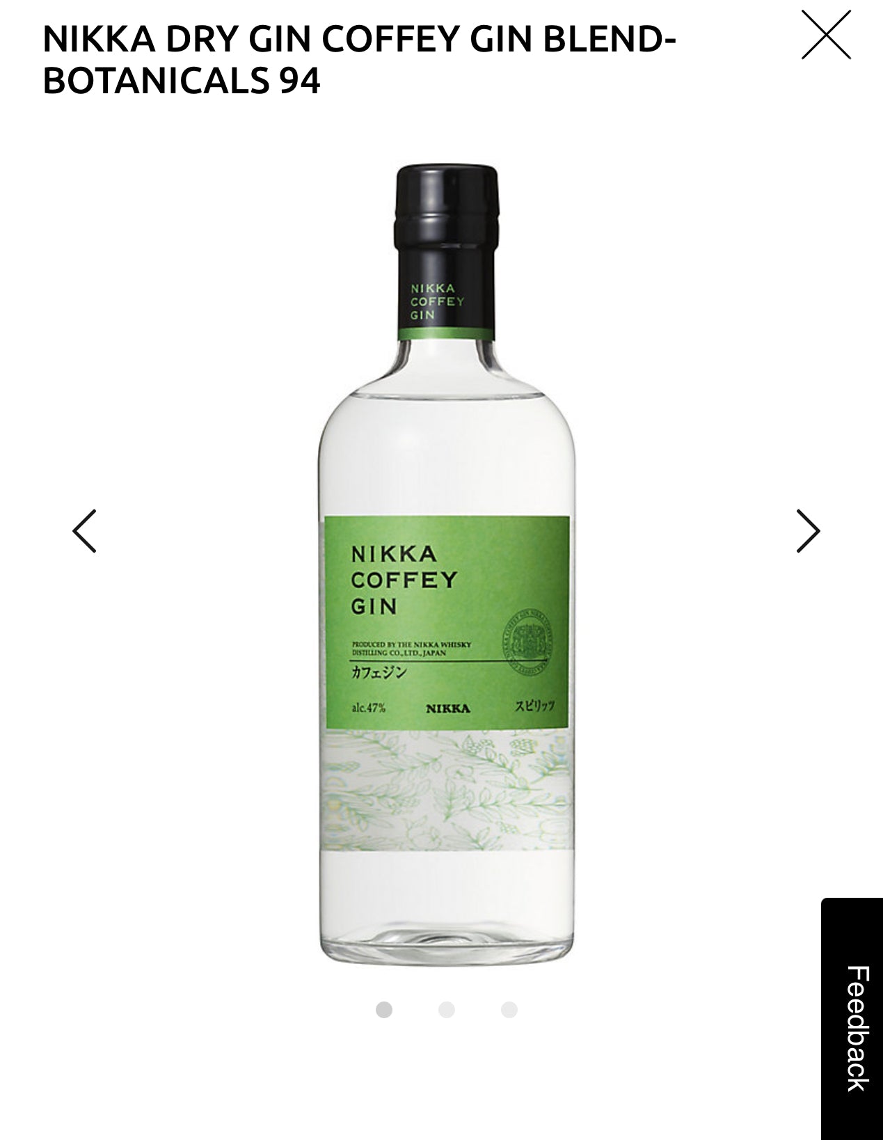 Nikka Coffey Gin 94