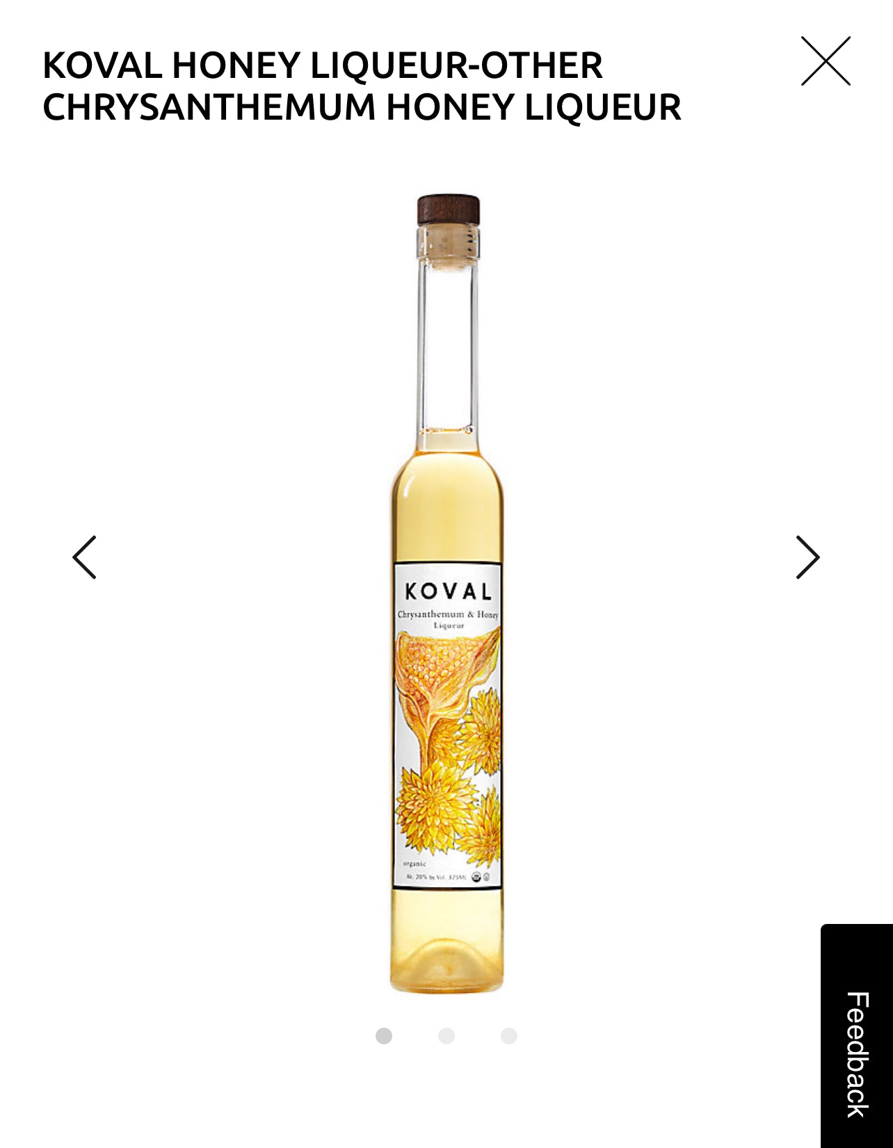 Koval Chrysanthemum Honey Liqueur 40