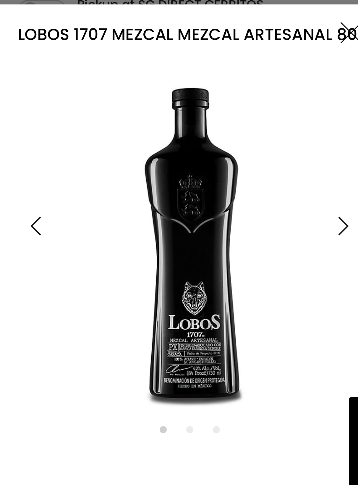 Lobos 1707 Mezcal Artesanal 84