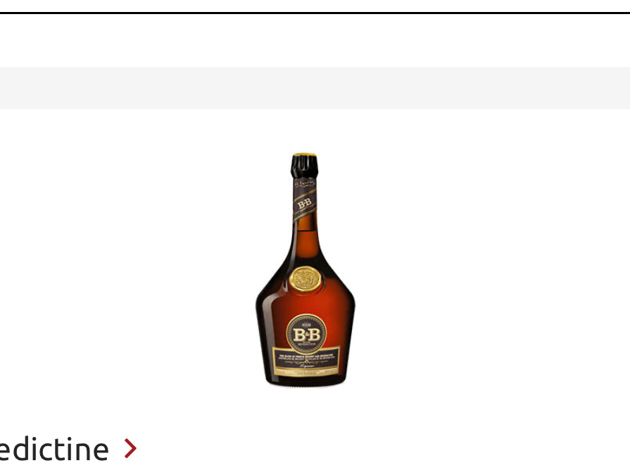 Benedictine Brandy Liqueur B&B 80