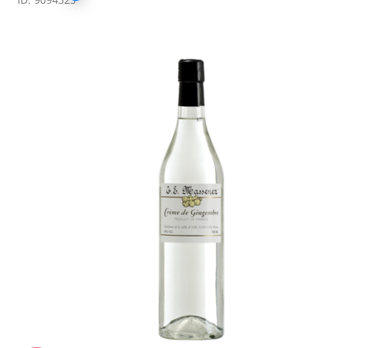 Ge Massenez Creme De Gingembre 6B 750ML