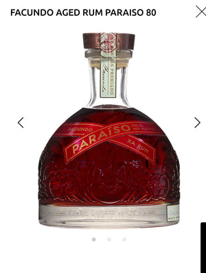 Facundo Aged Rum Paraiso 80 W/ Gift Box