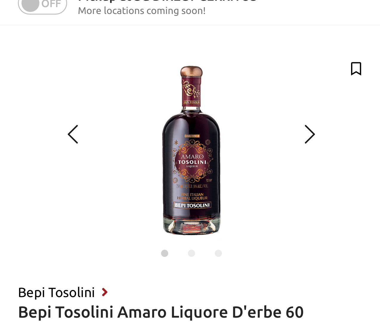 Bepi Tosolini Amaro Liquore D'erbe 60