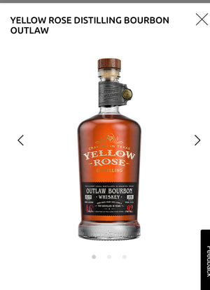 Yellow Rose Distilling Bourbon Outlaw 92