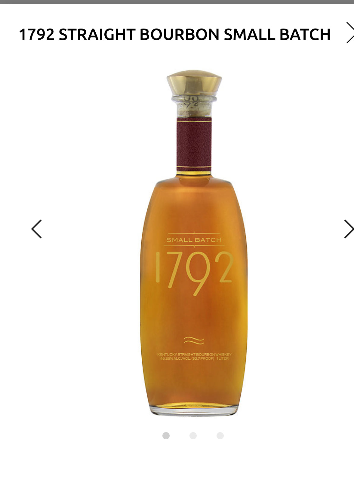1792 Straight Bourbon Small Batch 93.7