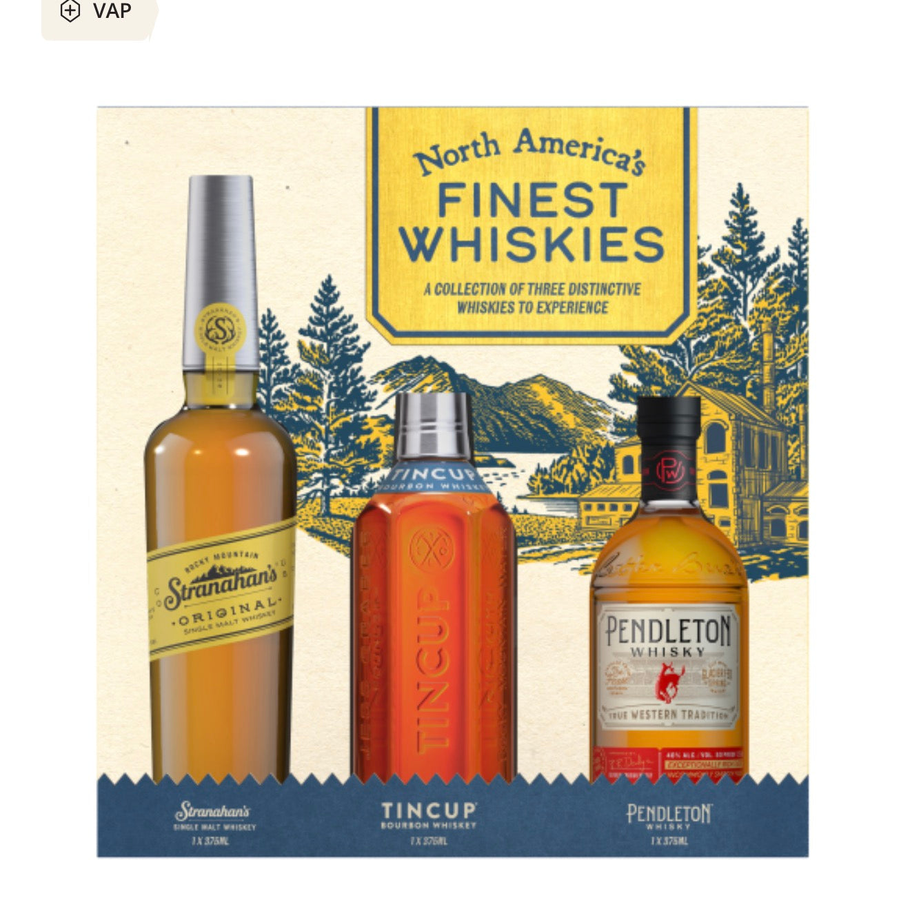 North American Whiskey Variety Pack 3PK 375M