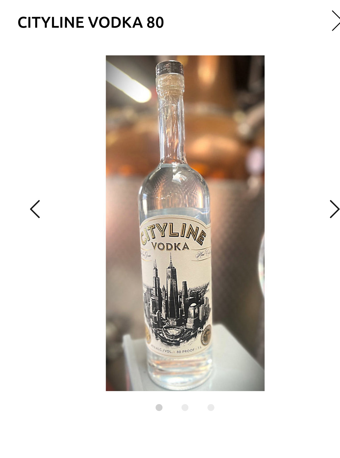 Cityline Vodka 80 1L
