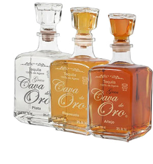 Cava de oro bundle 3  bottle silver reposado Anejo