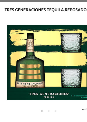 Tres Generaciones Tequila Reposado 2024 80 W/ 2 Glasses