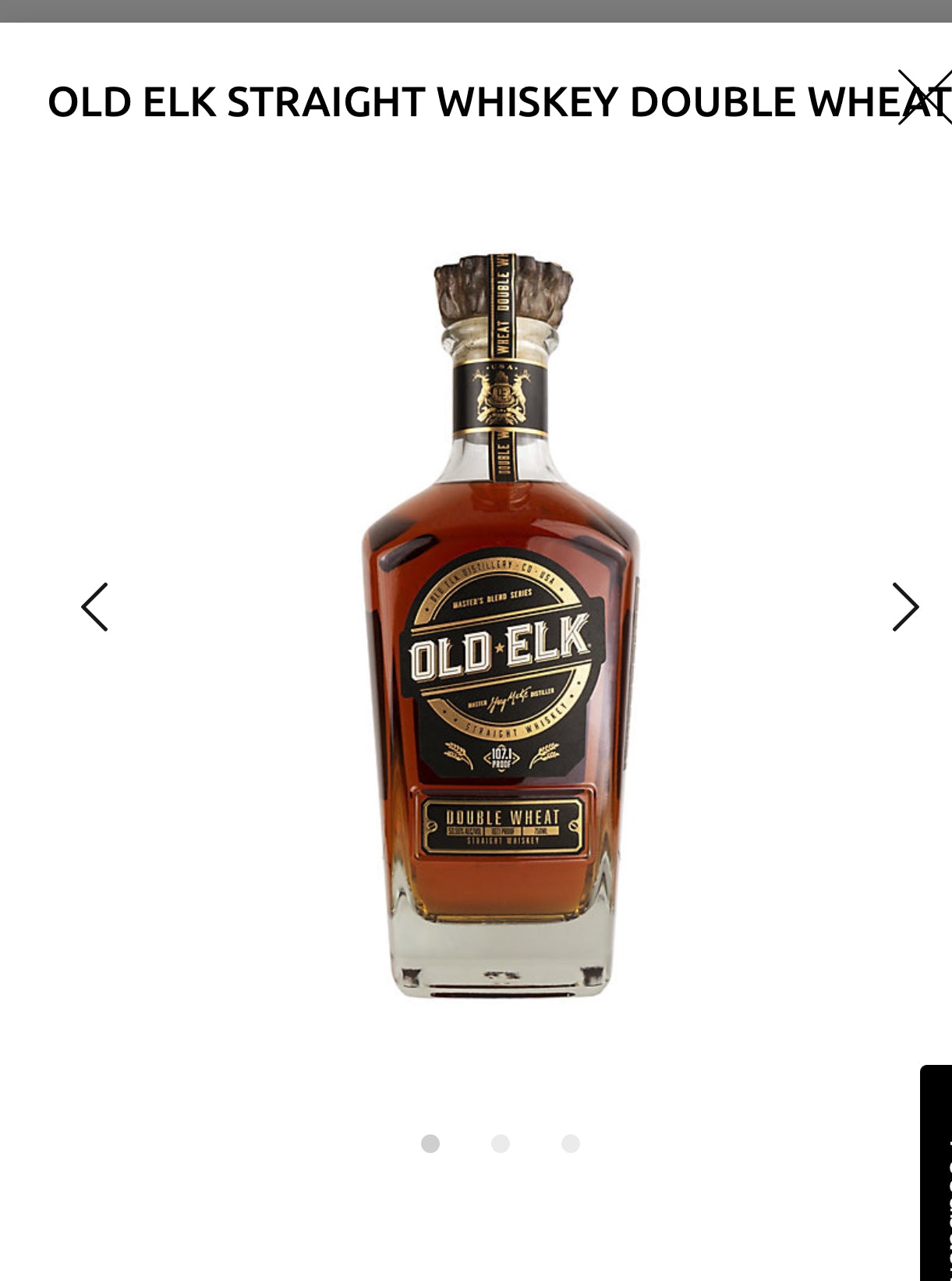Old Elk Straight Whiskey Double Wheat 2022 107.1
