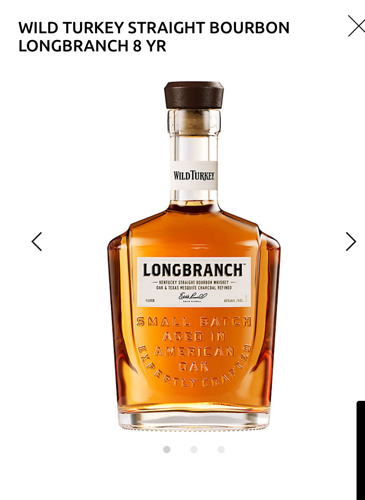 Wild Turkey Kentucky Straight Bourbon Longranch 8 Yr 86