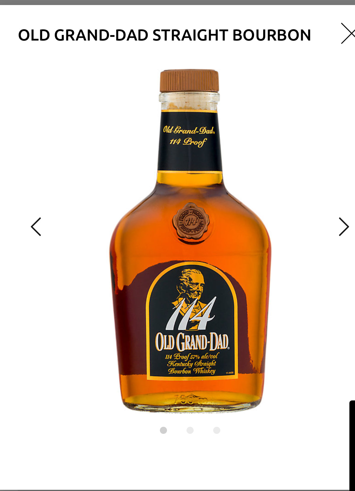Old Grand-Dad Straight Bourbon 114