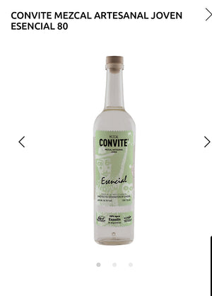 Convite Mezcal Artesanal Joven Esencial
