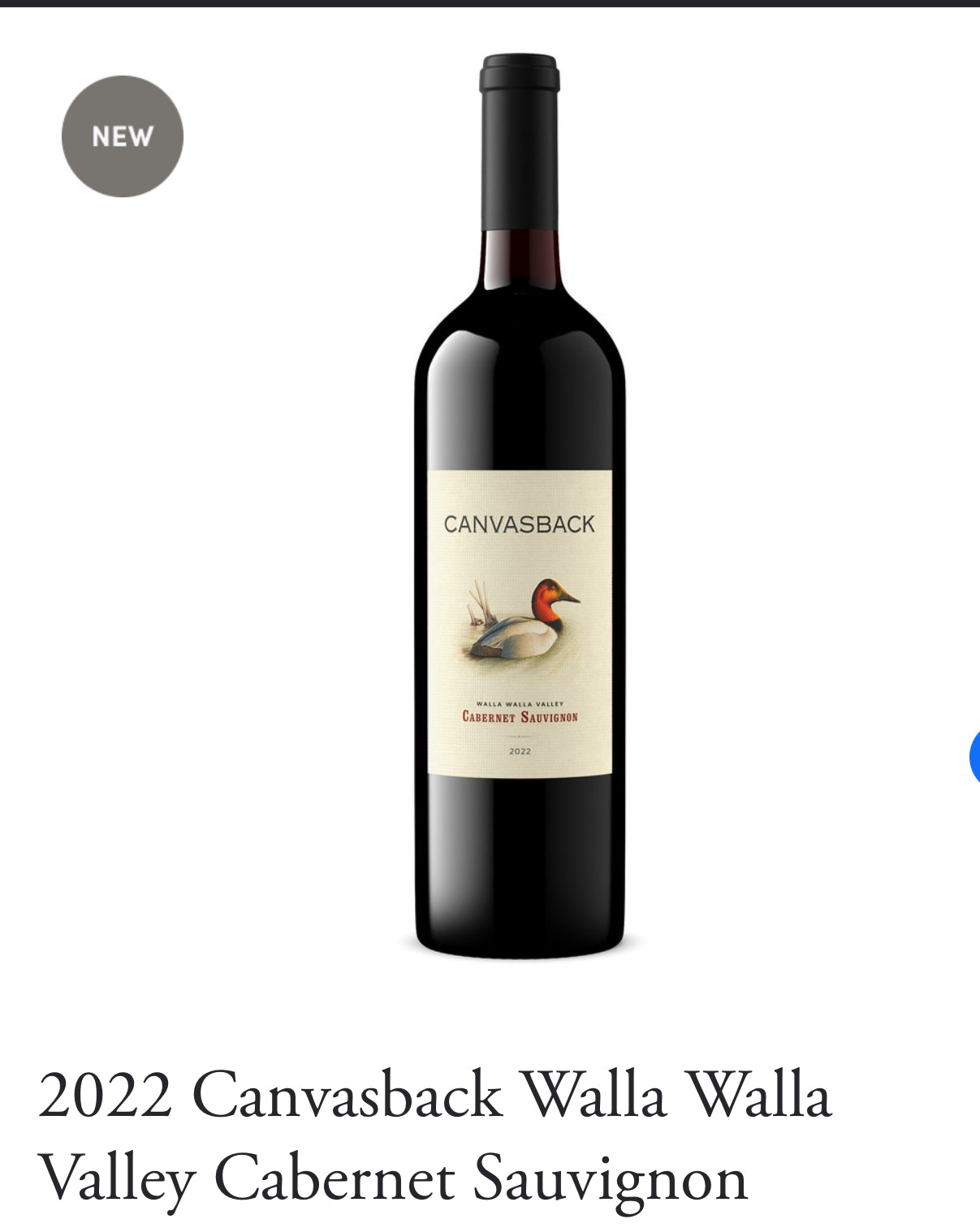 2022 Canvasback Walla Walla Valley Cabernet Sauvignon