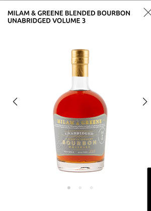 Milam & Greene Blended Bourbon Unabridged Volume 3 118