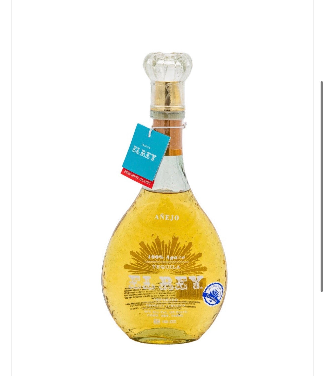 El Rey Anejo Tequila 750 Ml