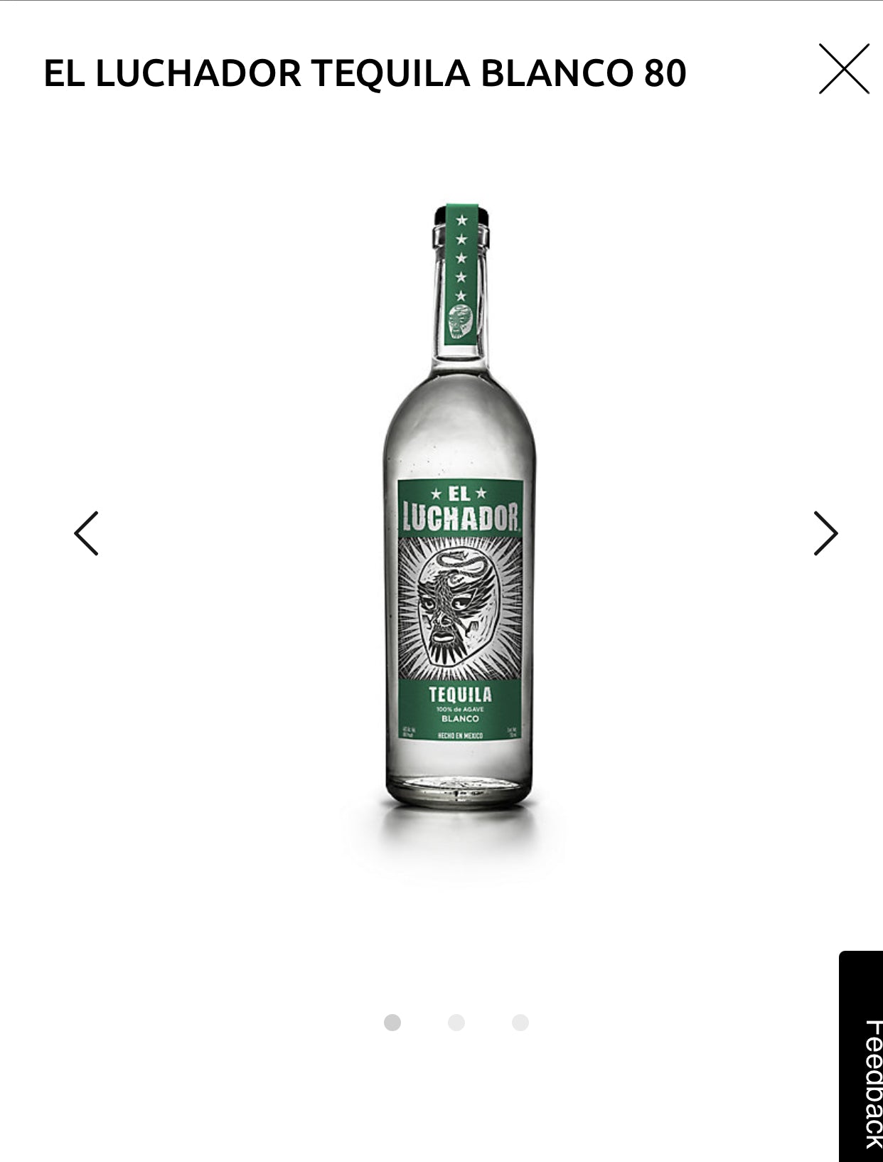 El Luchador Tequila Blanco 80