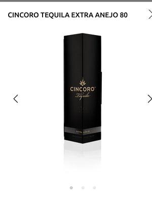 Cincoro Tequila Extra Anejo 80 W/ Wooden Gift Box