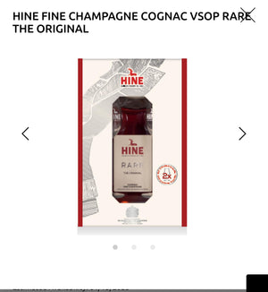 HINE FINE CHAMPAGNE COGNAC VSOP RARE THE ORIGINAL