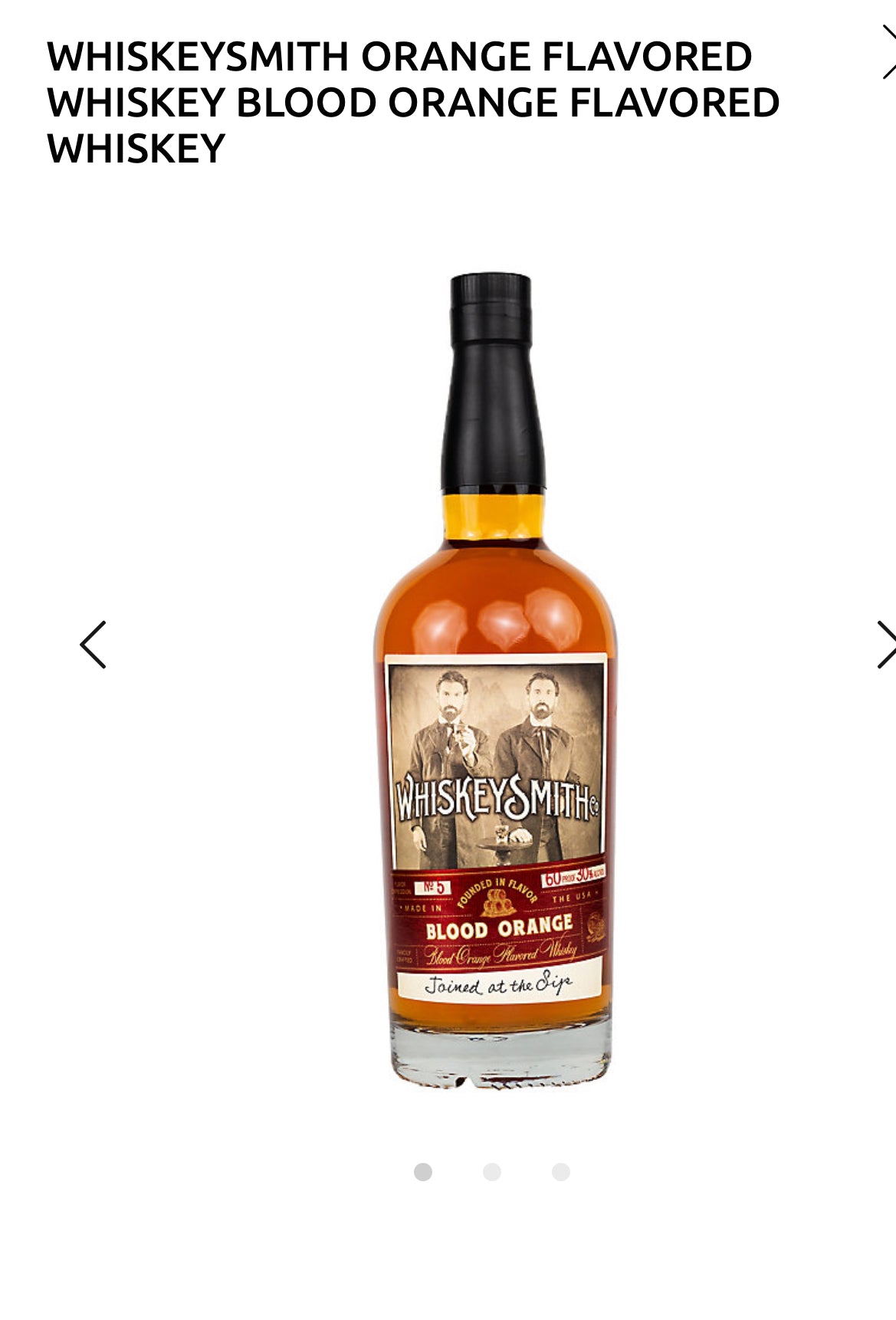 Whiskeysmith Blood Orange Flavored Whiskey 60