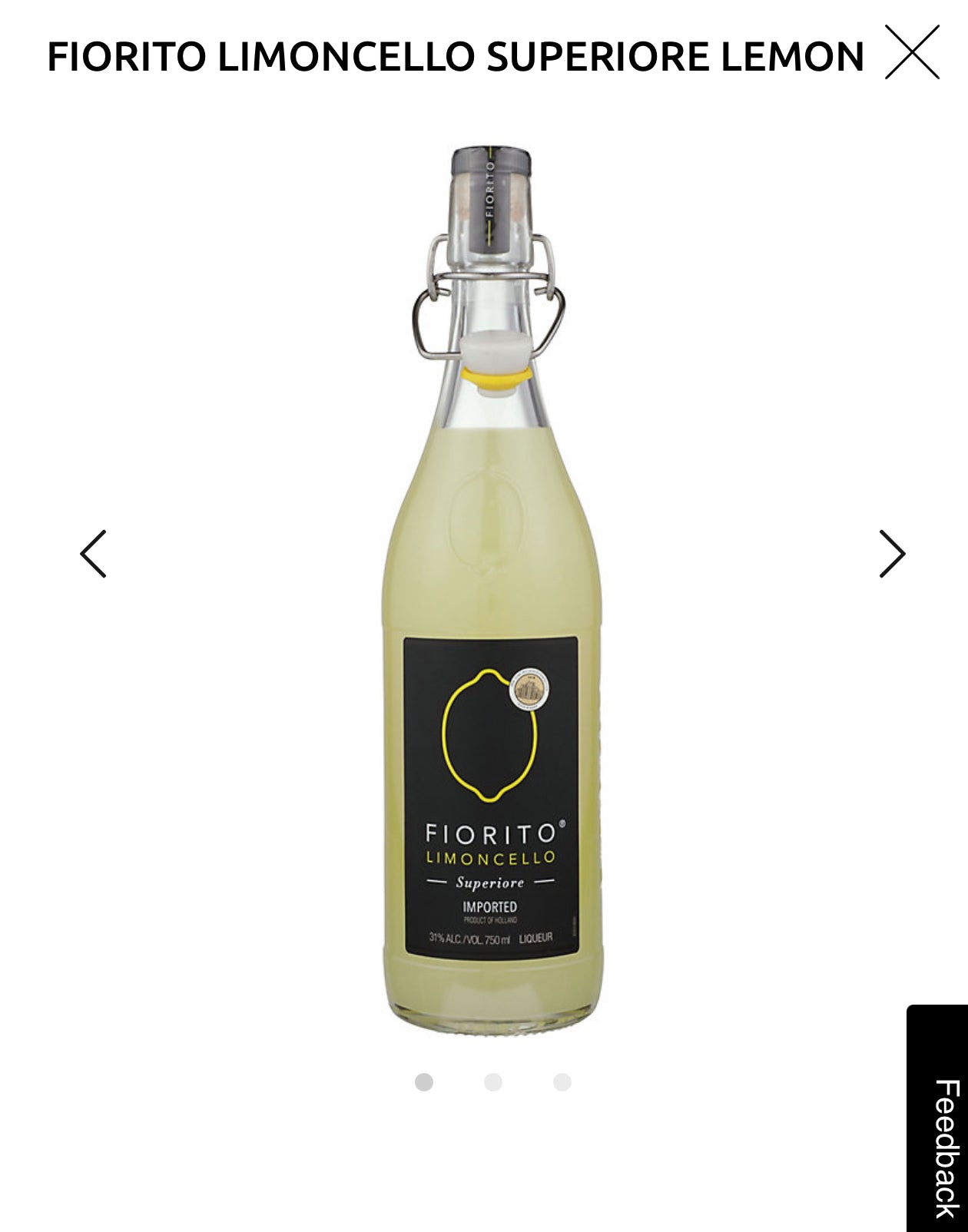 Fiorito Limoncello Superiore 62