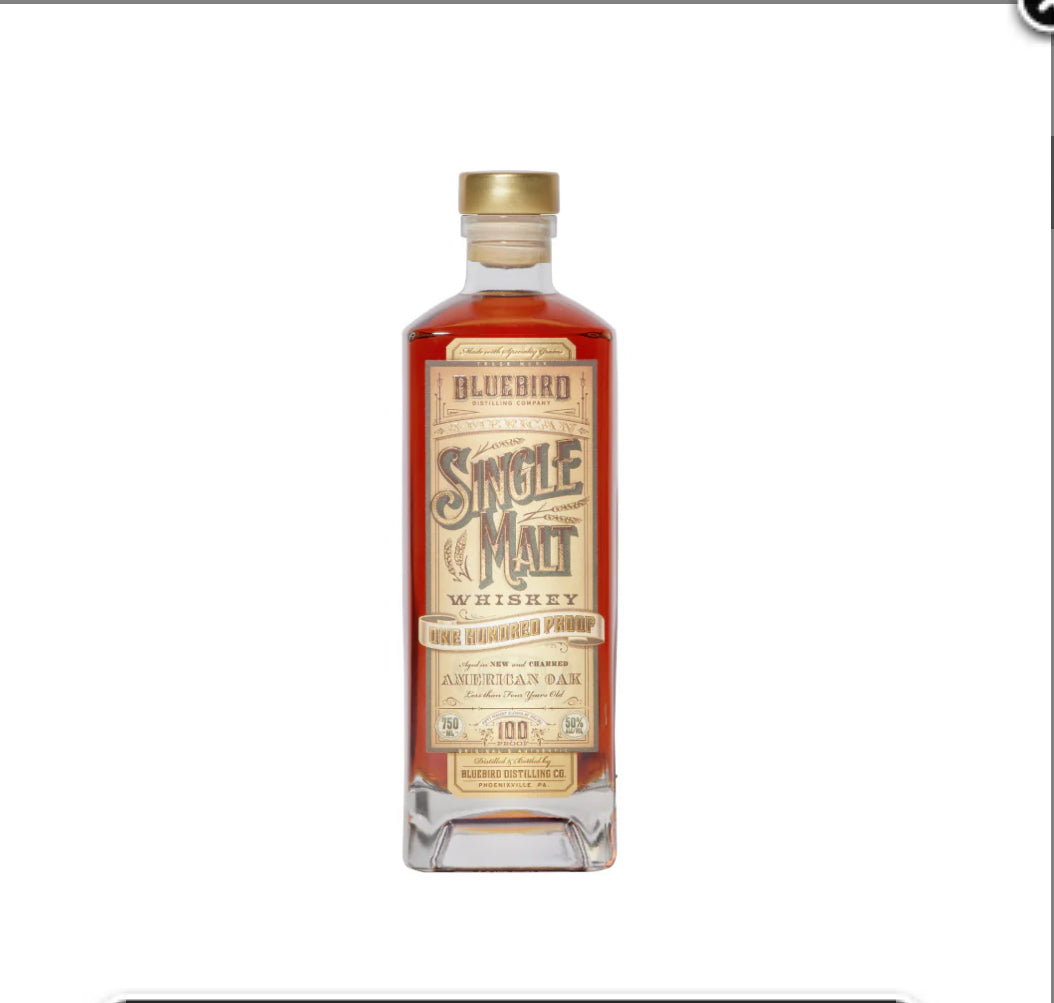 BLUEBIRD DISTILLING SINGLE MALT 750ML