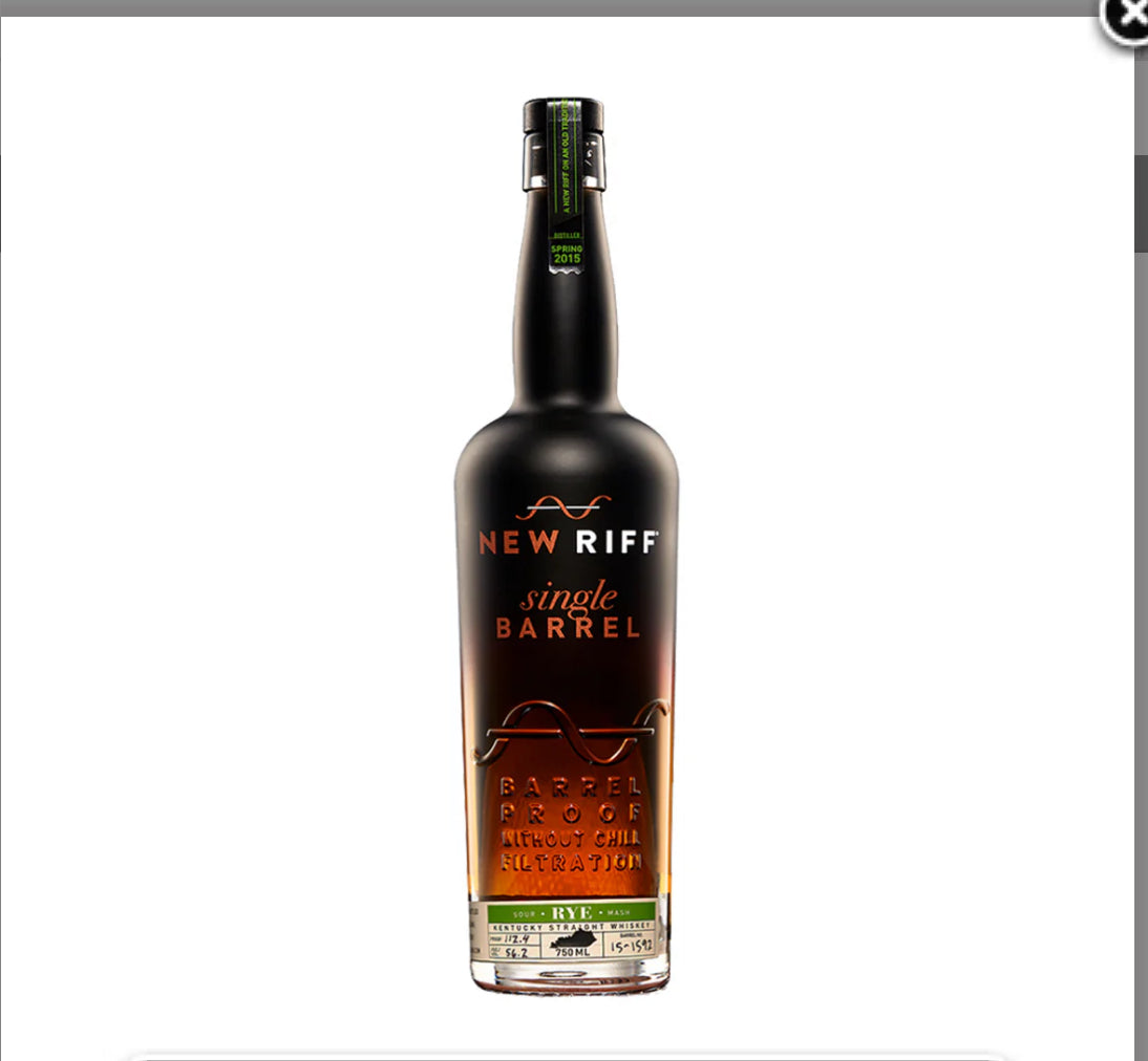 NEW RIFF SIN BARREL STRAIGHT RYE 750ML