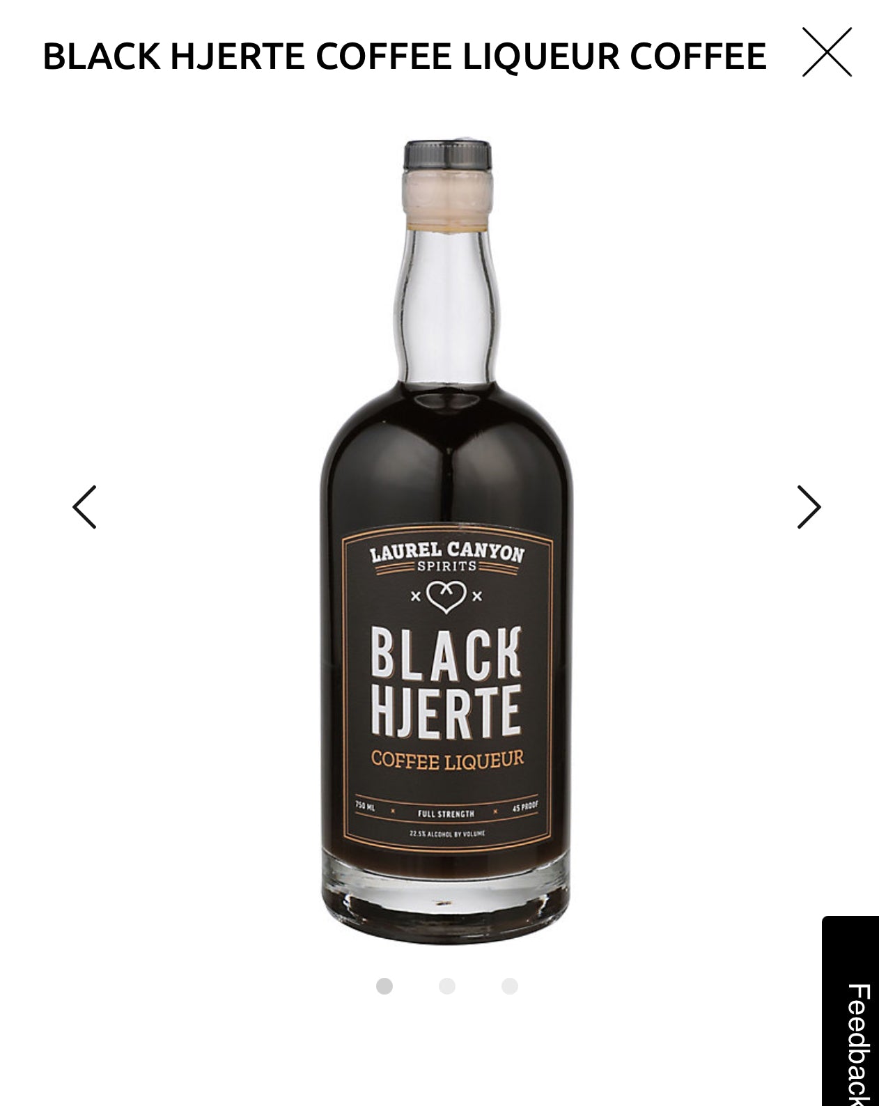 Black Hjerte Coffee Liqueur 45