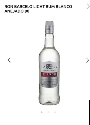 Ron Barcelo Light Rum Blanco Anejado 80