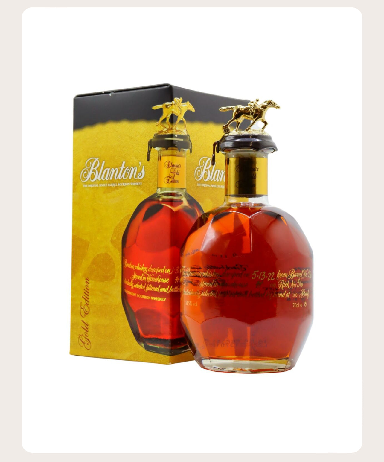 Blantons Gold Edition Single Barrel Bourbon Whiskey