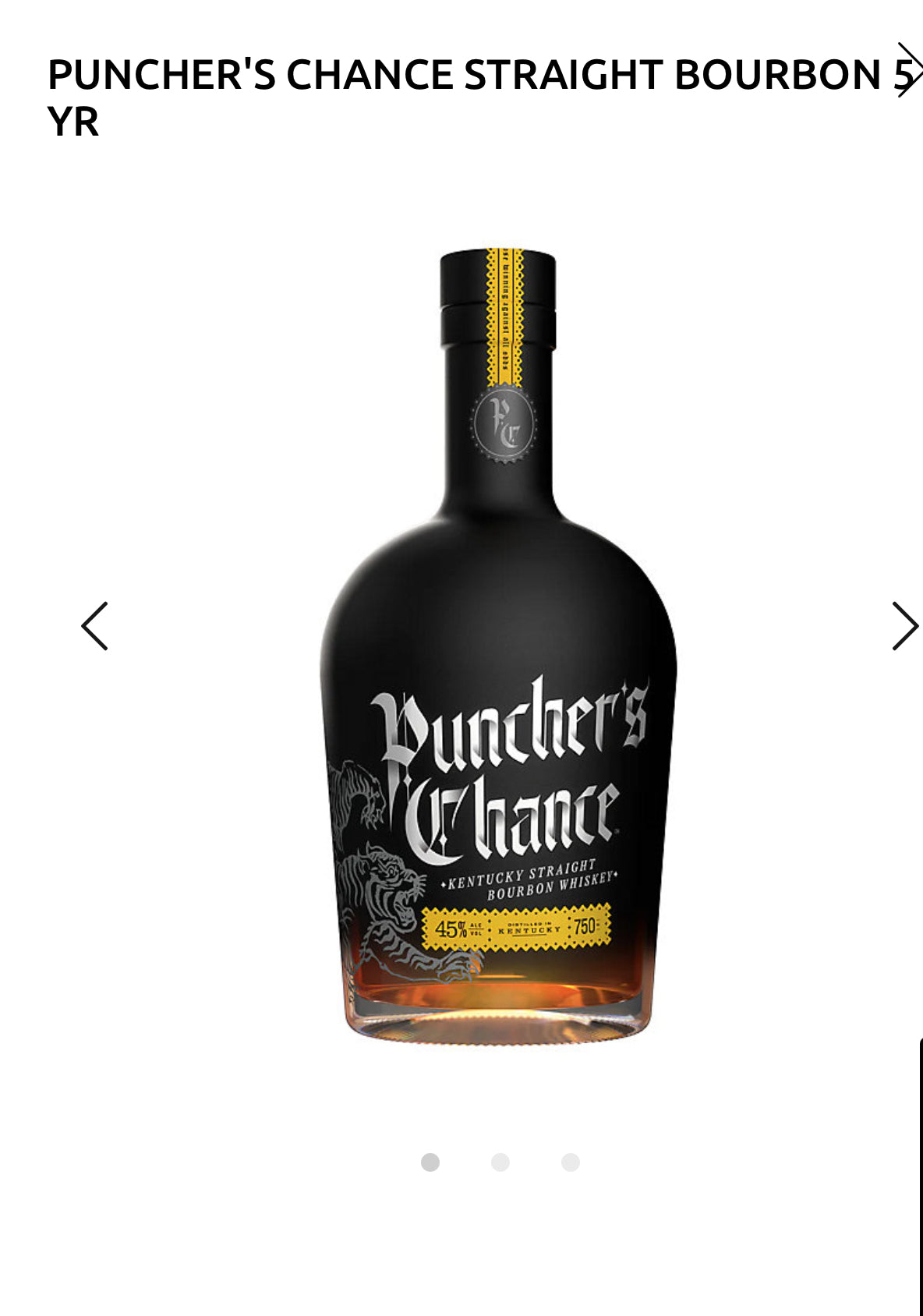 Puncher's Chance Straight Bourbon 5 Yr 117.06