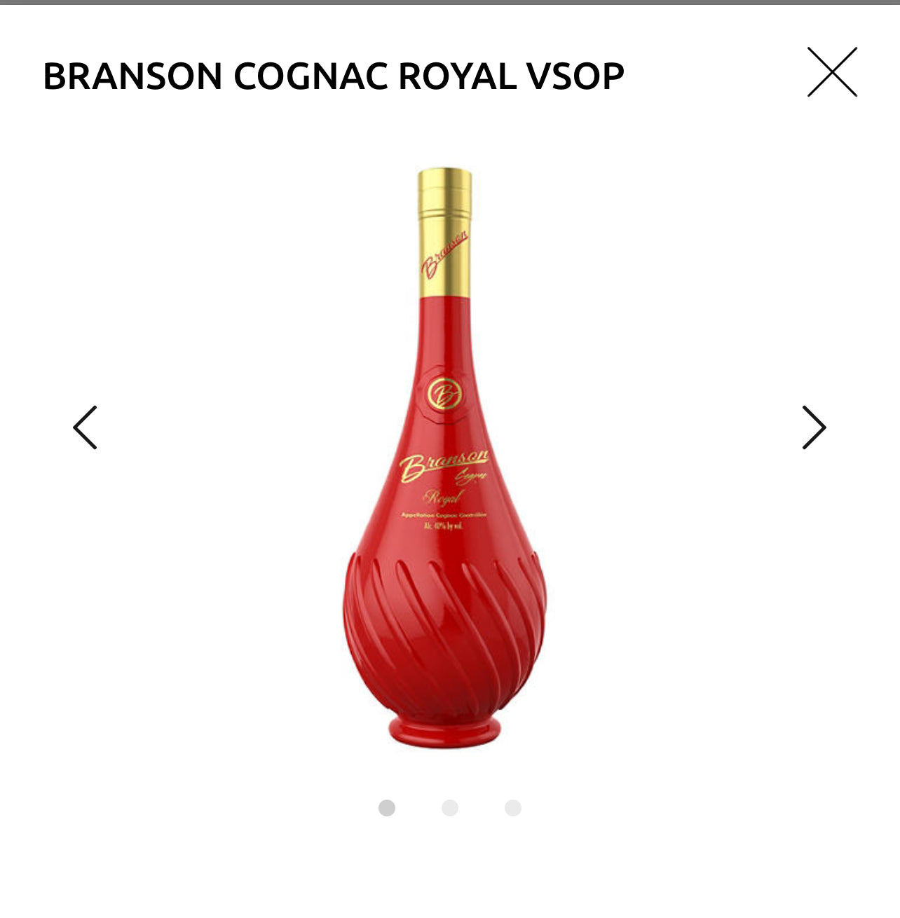 BRANSON COGNAC ROYAL VSOP