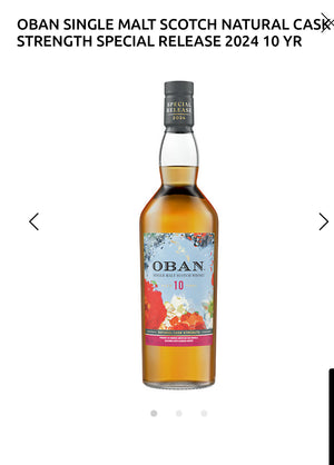 Oban Single Malt Scotch Natural Cask Strength Special Release 2024 10 Yr 116