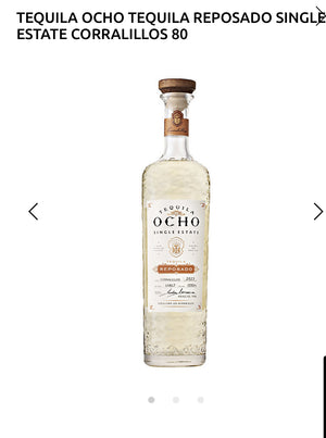 Tequila Ocho Tequila Reposado Single Estate 80
