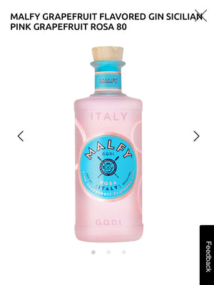 Malfy Sicilian Pink Grapefruit Flavored Gin Rosa 82