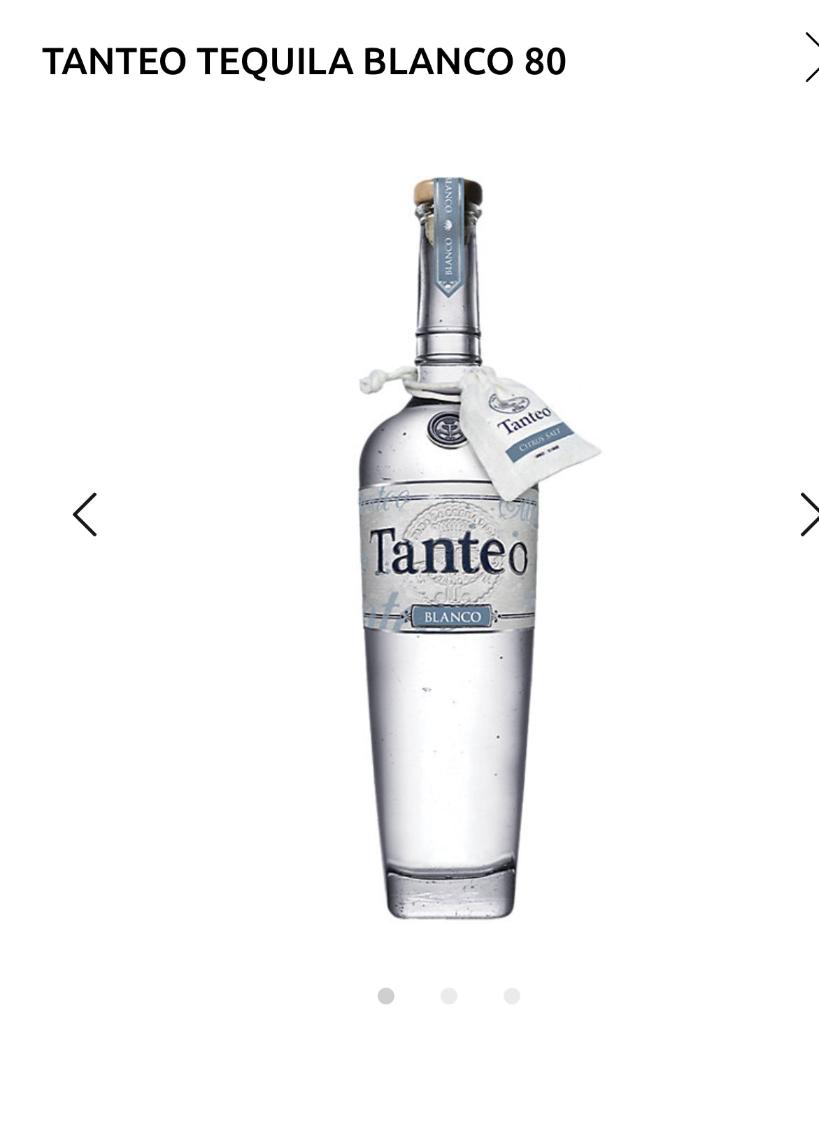 Tanteo Tequila Blanco 85