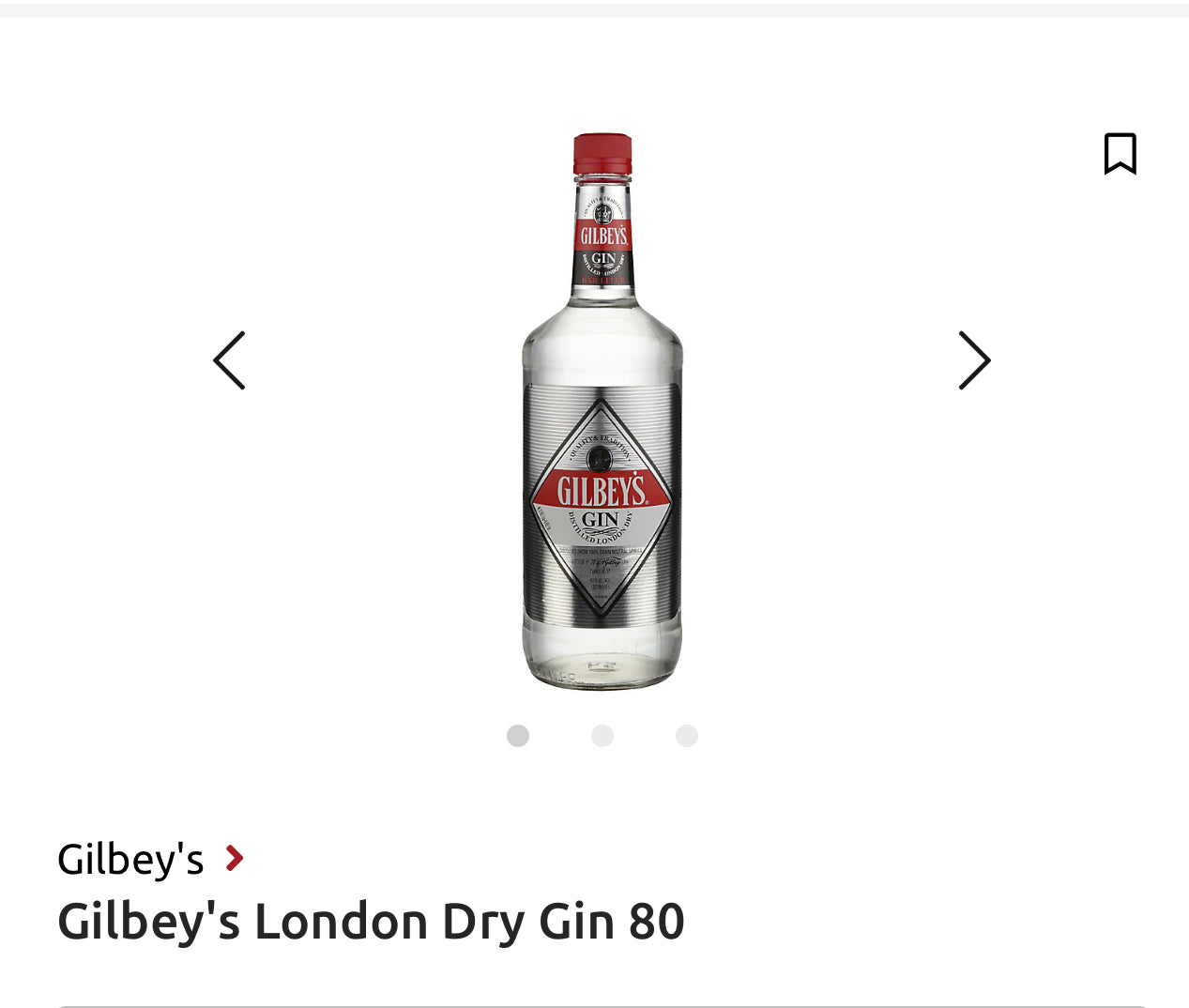 Gilbey's London Dry Gin 80 1L