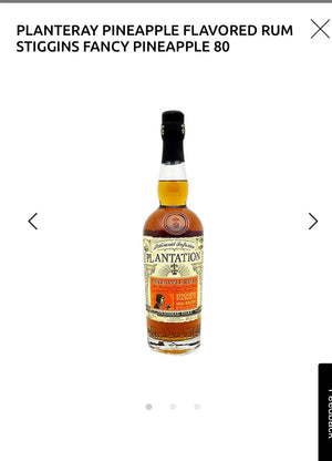 Planteray
Planteray Pineapple Flavored Rum Stiggins Fancy Pineapple 80