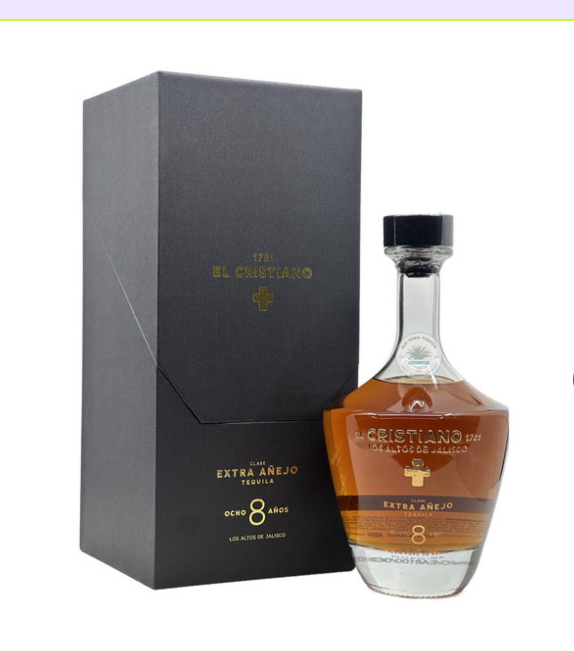 El Cristiano Tequila 8YR Extra Anejo  750ML