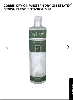 Corbin Western Dry Gin Estate Grown 90