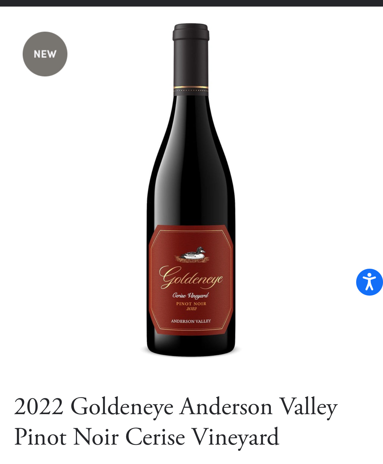 2022 Goldeneye Anderson Valley Pinot Noir Cerise Vineyard