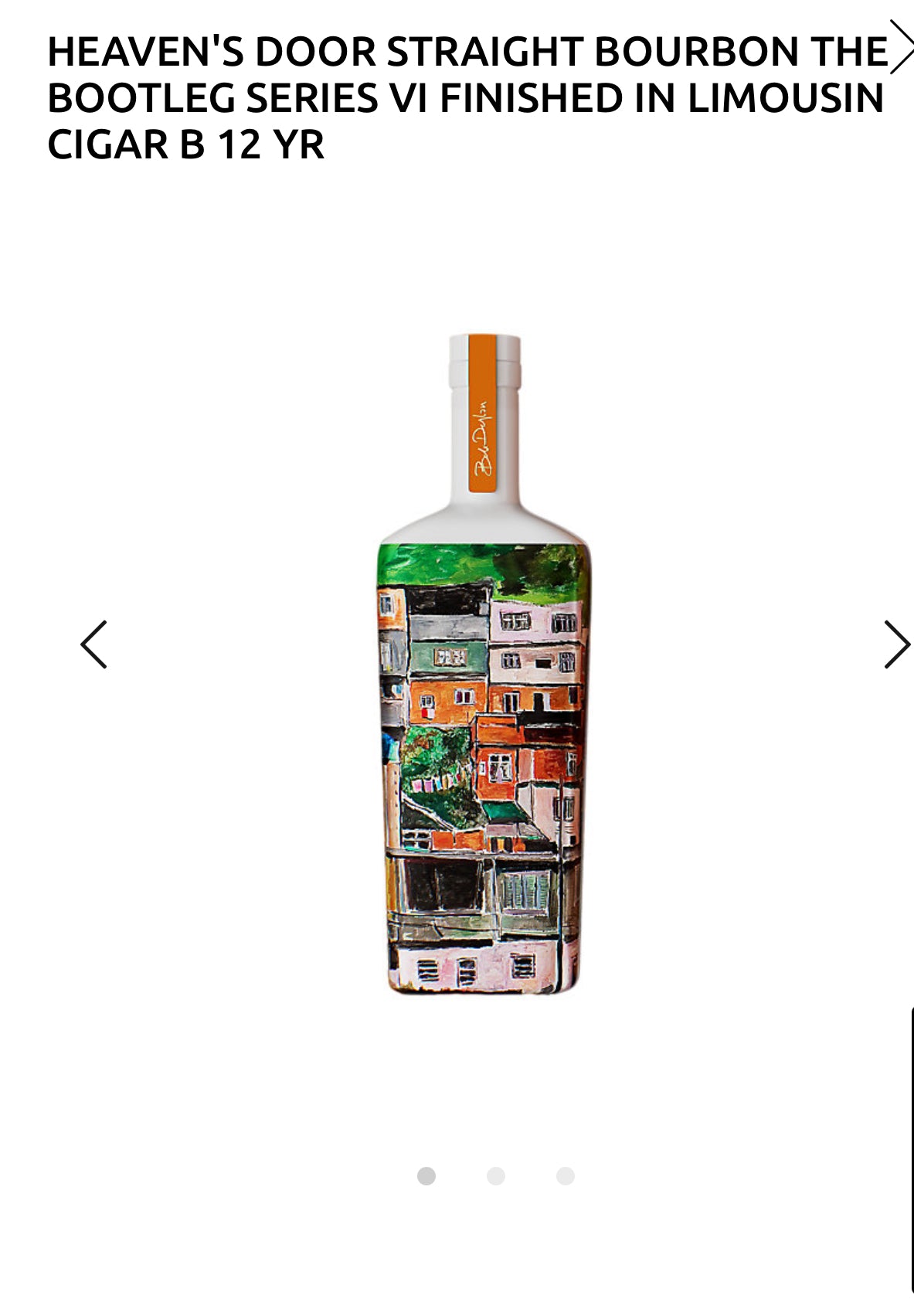 Heaven's Door Straight Bourbon The Bootleg Series Vi Finished In Limousin Cigar Barrels 12 Yr 121.16