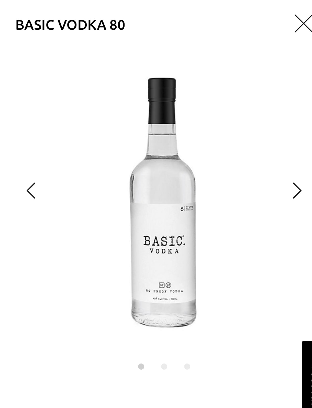 BASIC VODKA 80