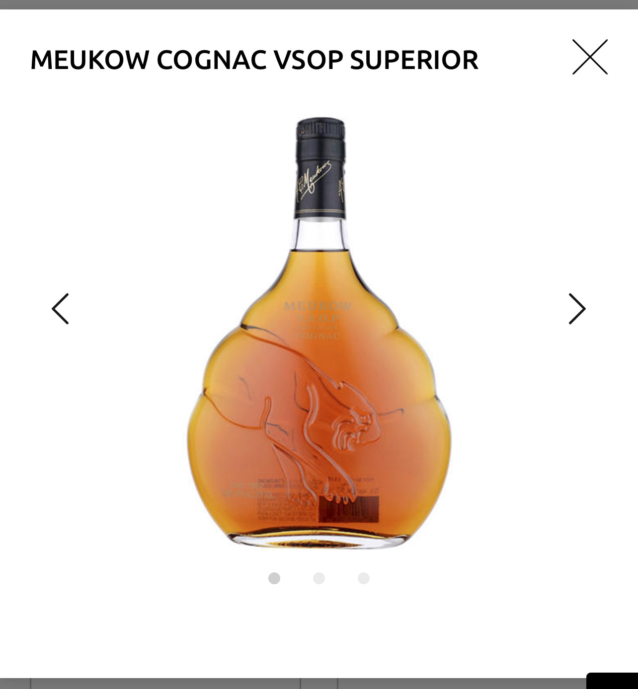 MEUKOW COGNAC VSOP SUPERIOR