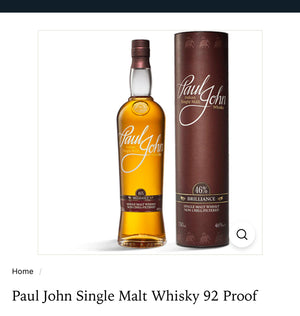 Paul John Single Malt Whisky Edited 92