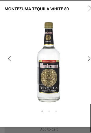 Montezuma Tequila White 80 1L