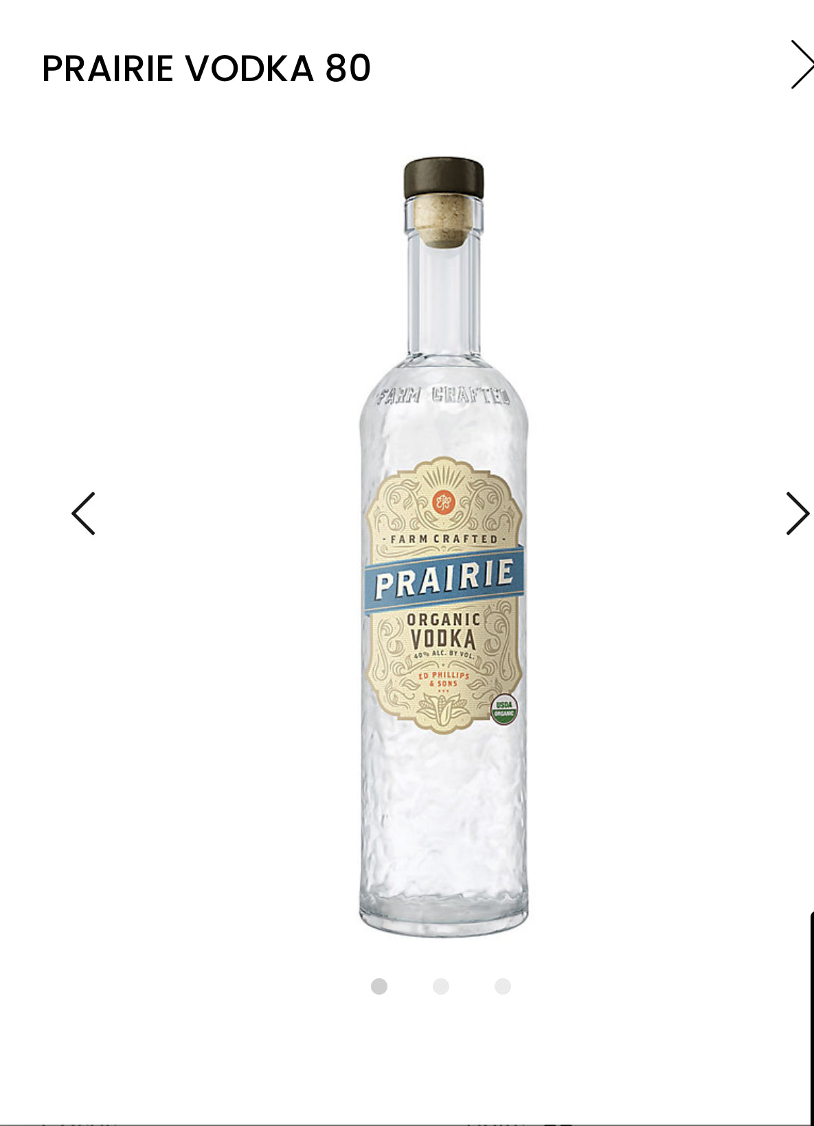 Prairie Vodka 80
